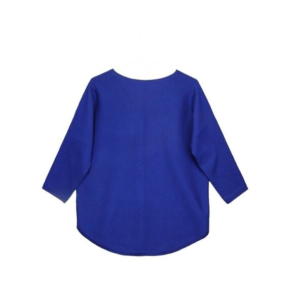 Jigsaw Pullover Sweater Jumper Size‎ M Wool Blend Round Hem Blue - Picture 10 of 10